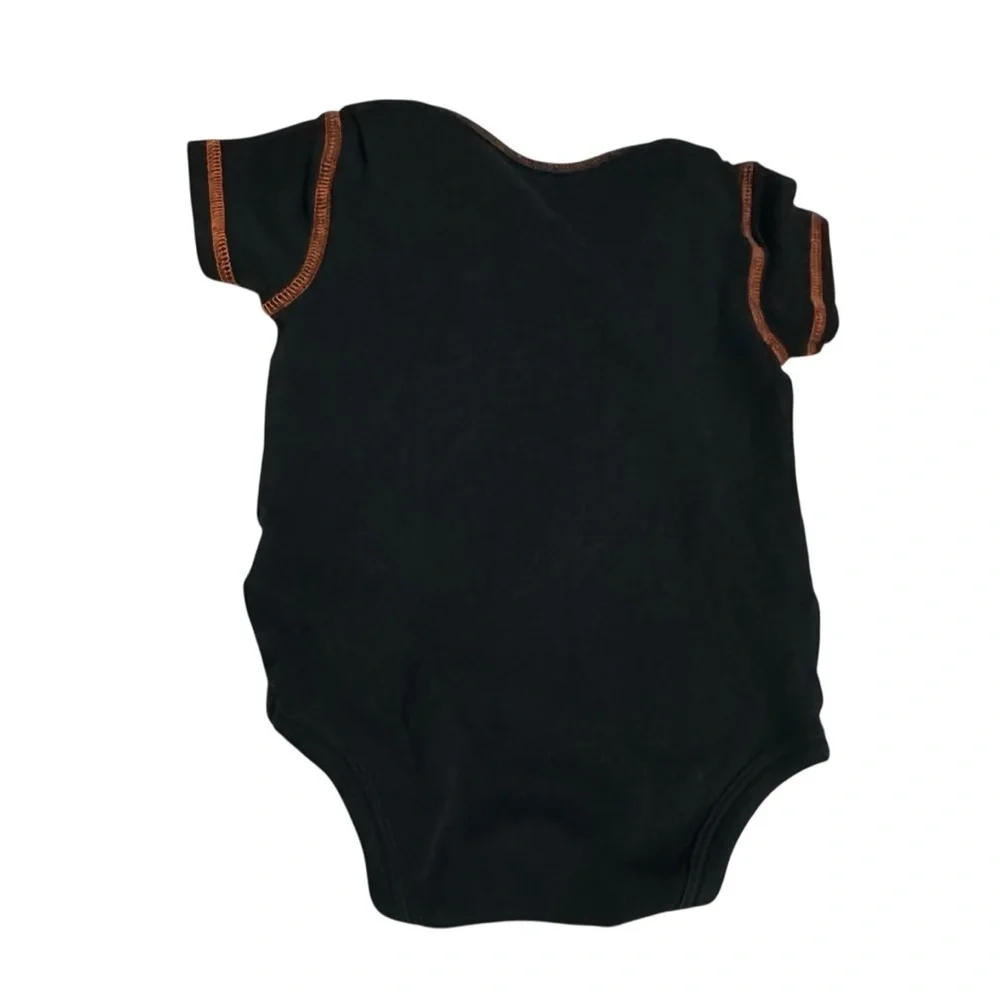 Genuine Merchandise Black and Orange Bodysuit